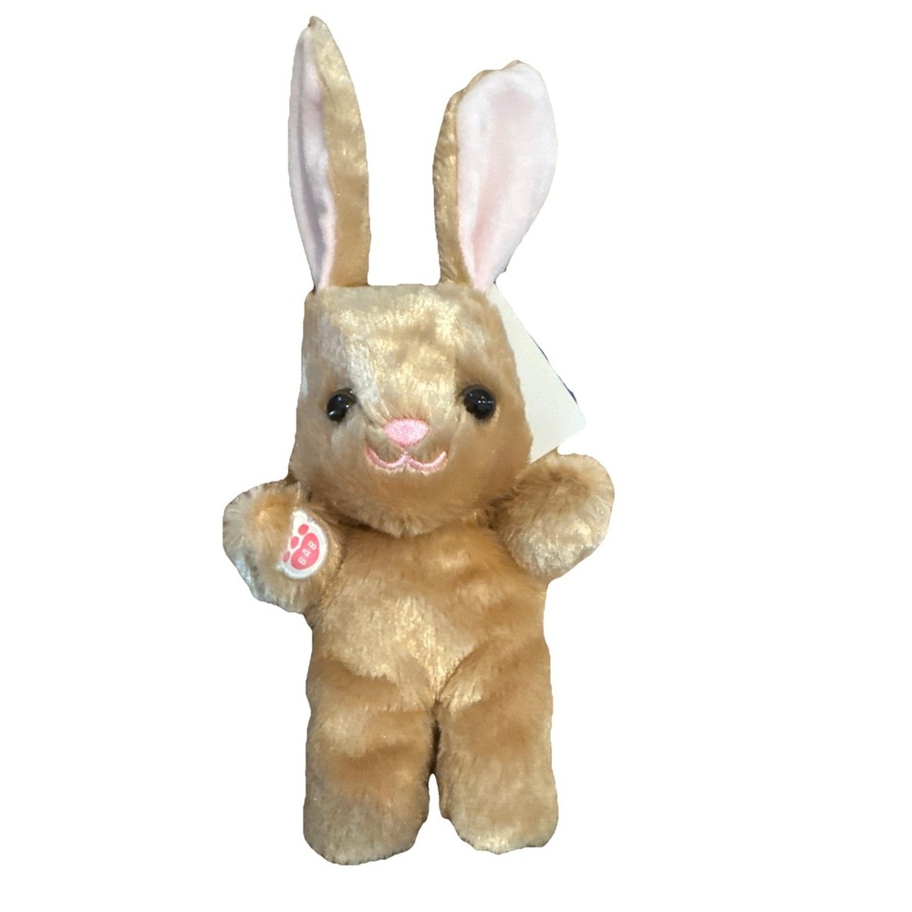 Build A Bear Mini Beans Bunny Plush Tan Pink Ears Danlty Rare NWT